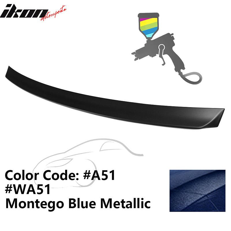 1999-2005 BMW E46 3-Series Rear Spoiler #A51 Montego Blue Metallic ABS