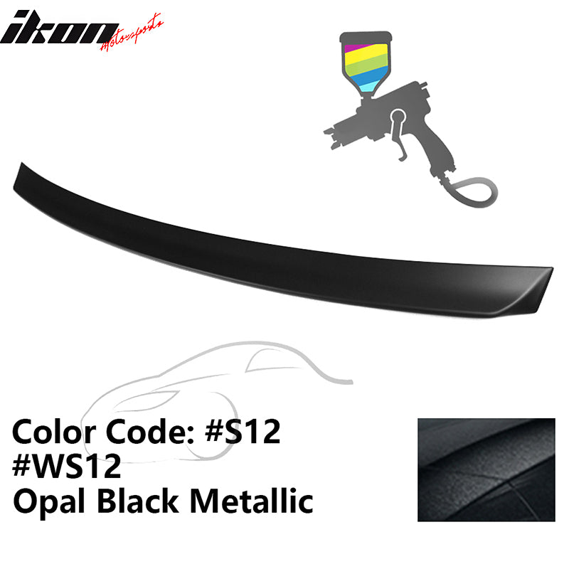 1999-2005 BMW E46 3-Series Rear Spoiler #S12 Opal Black Metallic ABS