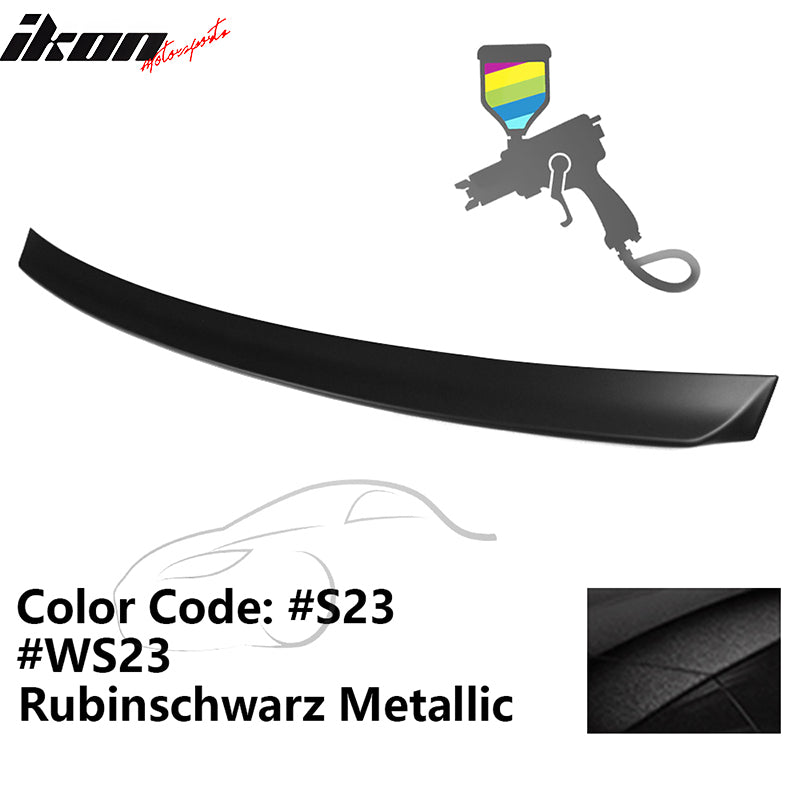 1999-2005 BMW E46 3-Series Rear Spoiler #S23 Rubinschwarz Metallic ABS