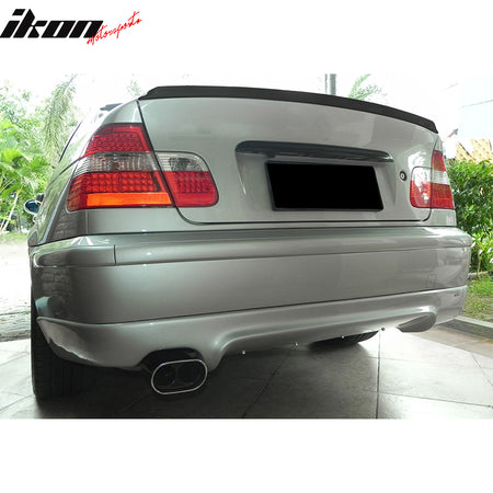 Fits 99-05 BMW E46 3-Series Sedan AC Style Matte Black Rear Trunk Spoiler Wing