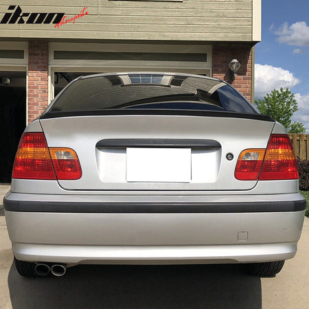 Fits 99-05 BMW E46 3-Series Sedan AC Style Matte Black Rear Trunk Spoiler Wing