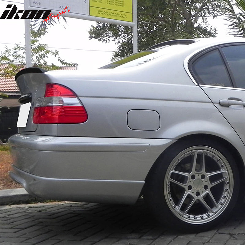 Fits 99-05 BMW E46 3-Series Sedan AC Style Matte Black Rear Trunk Spoiler Wing