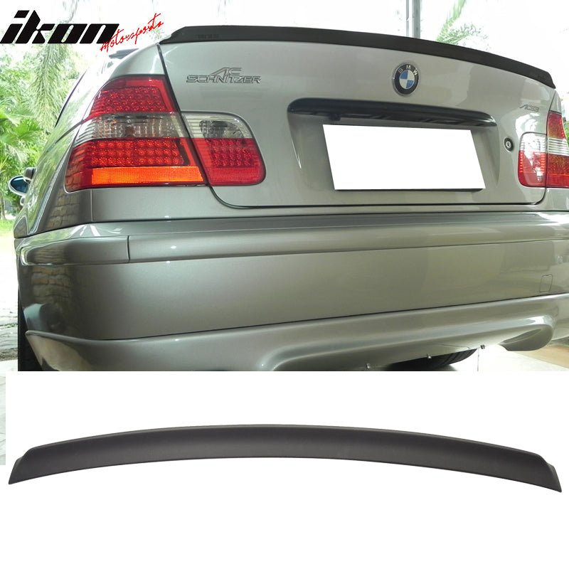 1999-2005 BMW E46 3 Series AC Style Matte Black Rear Spoiler Wing ABS