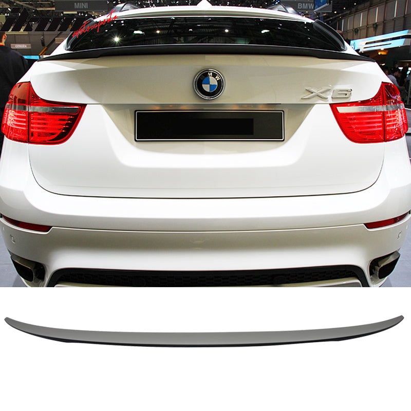 2008-2014 BMW E71 X6 Performance Style Matte Black Rear Spoiler Wing