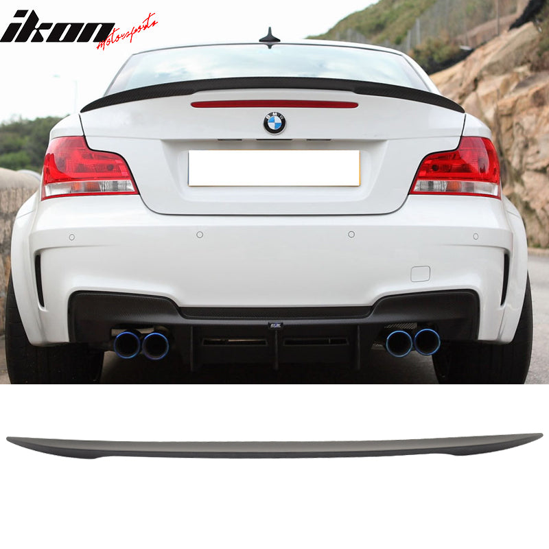 2007-2011 BMW E82 1 Series P Style Matte Black ABS Rear Spoiler Wing