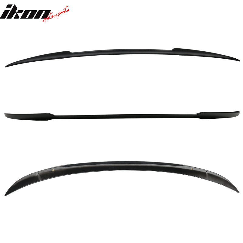 Fits 06-11 BMW E90 3 Series Sedan 4Dr M4 Style Trunk Spoiler Lip ABS Matte Black