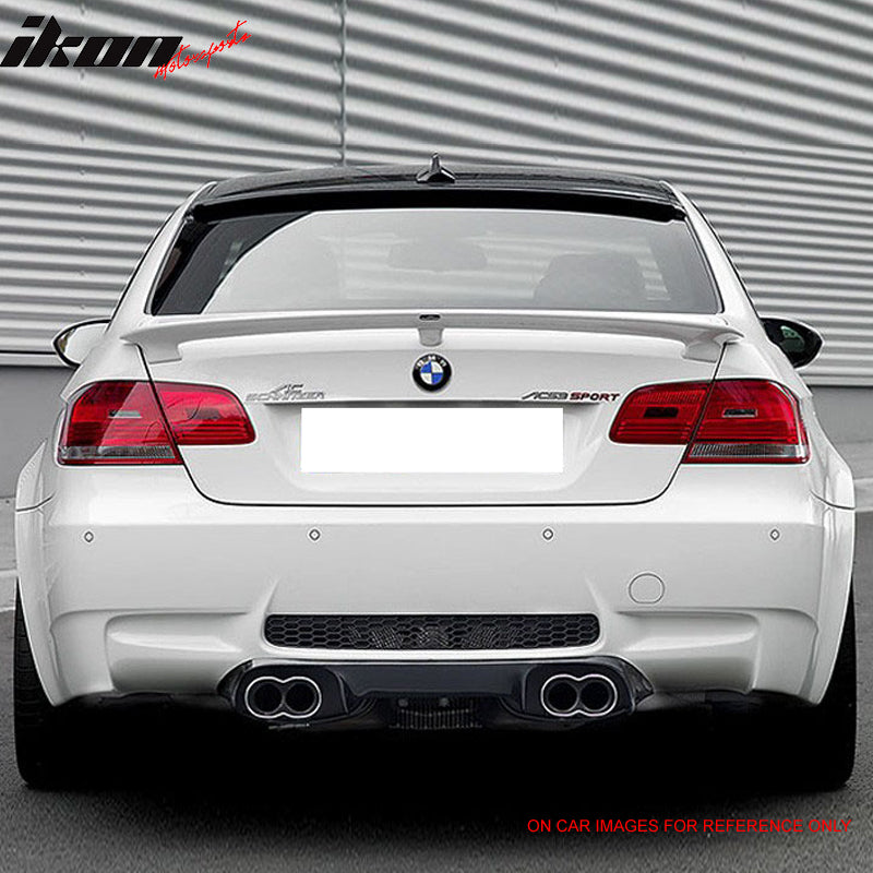 IKON MOTORSPORTSTrunk Spoiler Compatible With 2007-2013 BMW E92 Coupe, AC Style ABS Rear Spoiler Deck Lip Wing, 2008 2009 2010 2011 2012