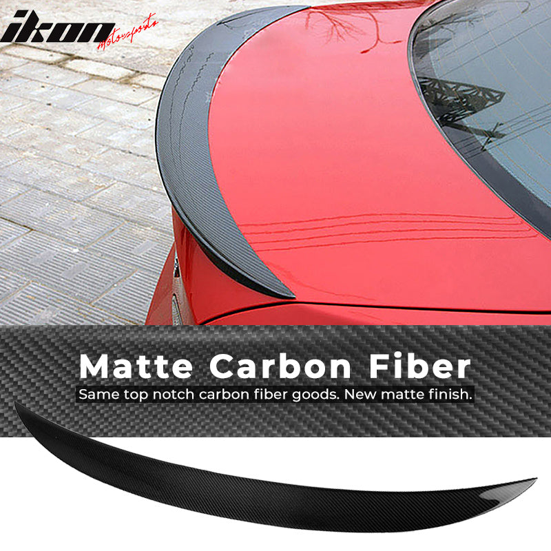 2007-2013 BMW 3 Series E92 P Style Trunk Spoiler Matte Carbon Fiber