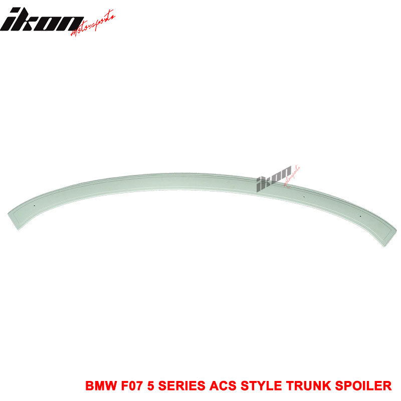 Fits 10-15 BMW F07 5 Series 535i GT HB AC Unpainted ABS Hatchback Trunk Spoiler