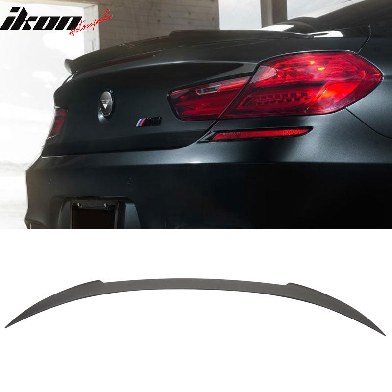 2012-18 BMW F12 6 Series Convertible Matte Black Rear Spoiler Wing ABS