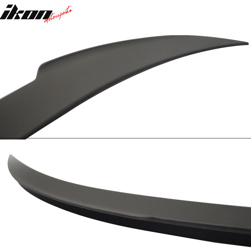 Fits 12-18 BMW F12 6 Series Convertible Rear Trunk Spoiler Wing ABS Matte Black