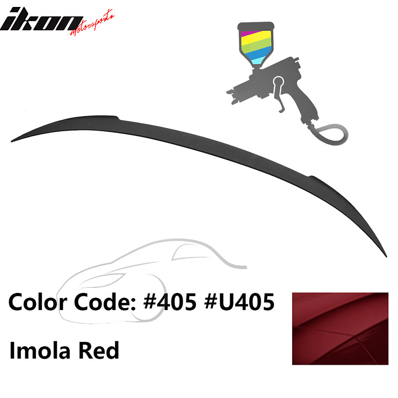 2012-2019 BMW F13 M6 Coupe V Style Trunk Spoiler #405 Imola Red ABS