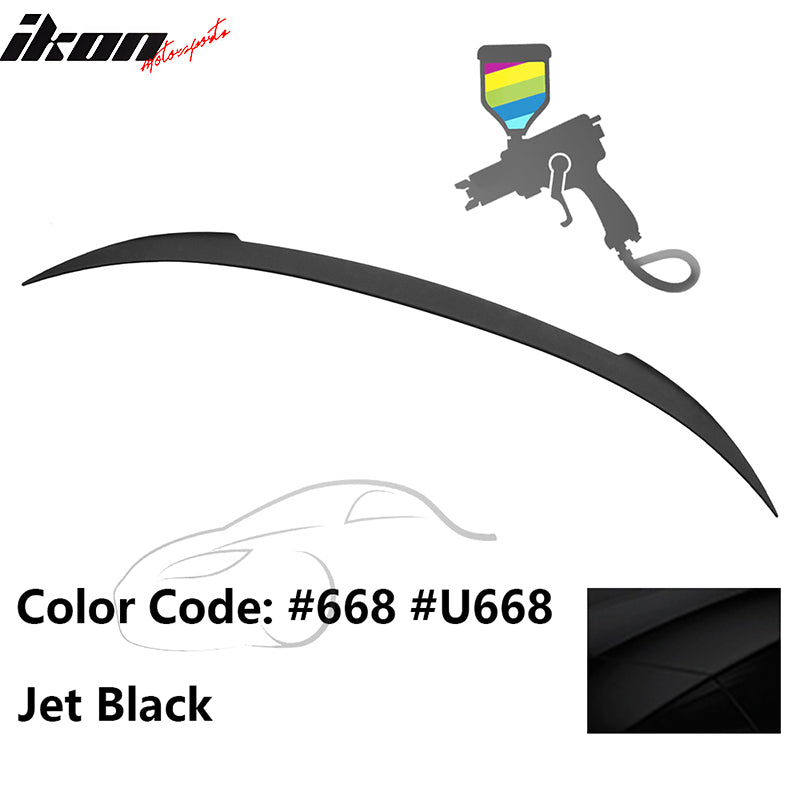 2012-2019 BMW F13 M6 Coupe V Style Trunk Spoiler #668 Jet Black ABS