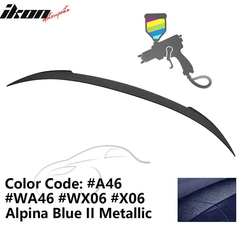 2012-2019 BMW F13 M6 Coupe V Style Trunk Spoiler #A46 Alpina Blue ABS