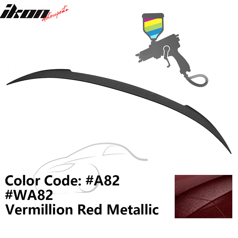 2012-2019 BMW F13 M6 Coupe V Trunk Spoiler #A82 Vermillion Red ABS