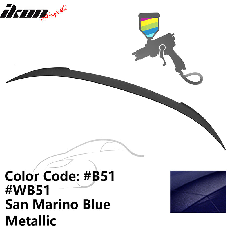 2012-2019 BMW F13 M6 Coupe V Trunk Spoiler #B51 San Marino Blue ABS