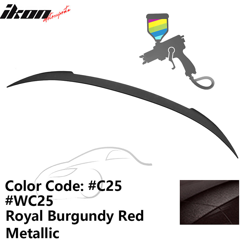 2012-2019 BMW F13 M6 Coupe V Trunk Spoiler #C25 Royal Burgundy Red ABS