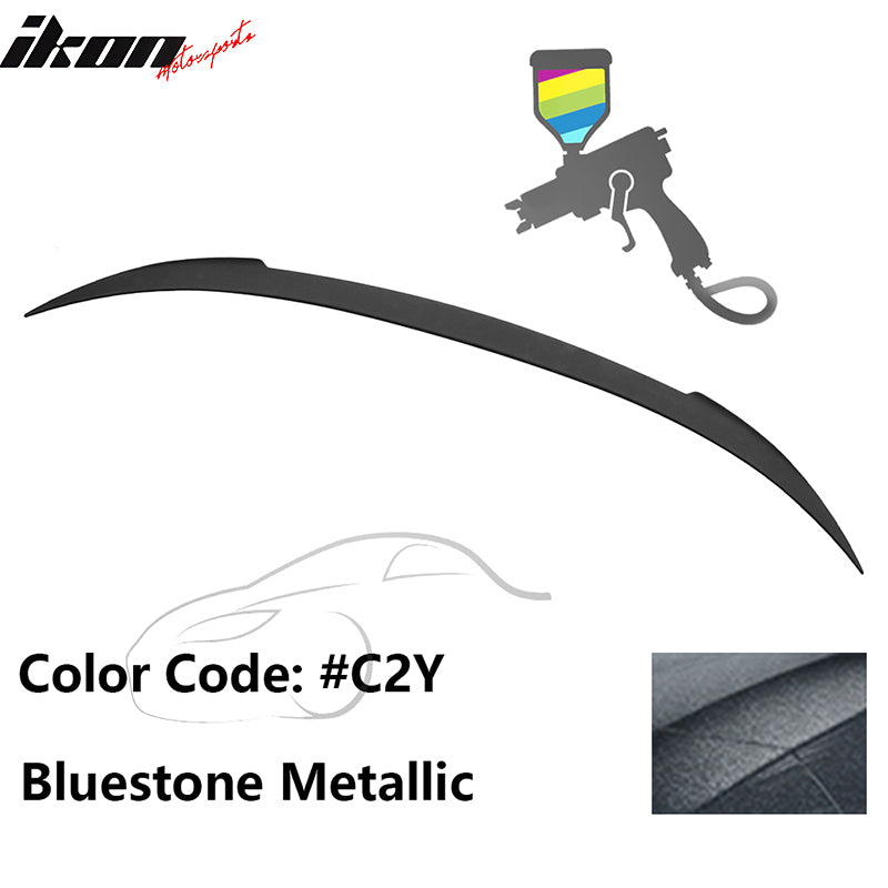 2012-2019 BMW F13 M6 Coupe V Style Trunk Spoiler #C2Y Bluestone ABS