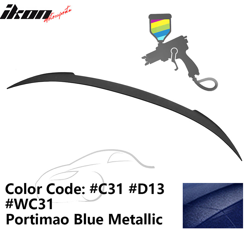 2012-2019 BMW F13 M6 Coupe V Style Rear Spoiler #C31 Portimao Blue ABS