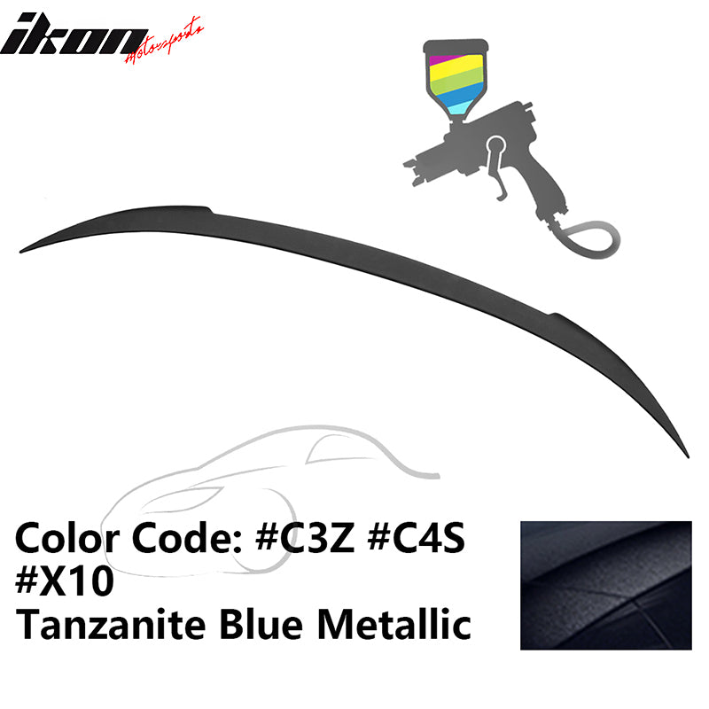 2012-2019 BMW F13 M6 Coupe V Trunk Spoiler #C3Z Tanzanite Blue ABS