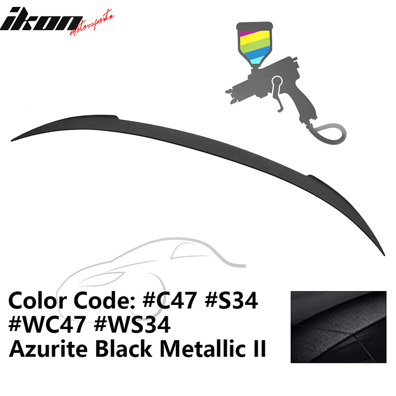 2012-2019 BMW F13 M6 Coupe V Style Rear Spoiler #C47 Azurite Black ABS