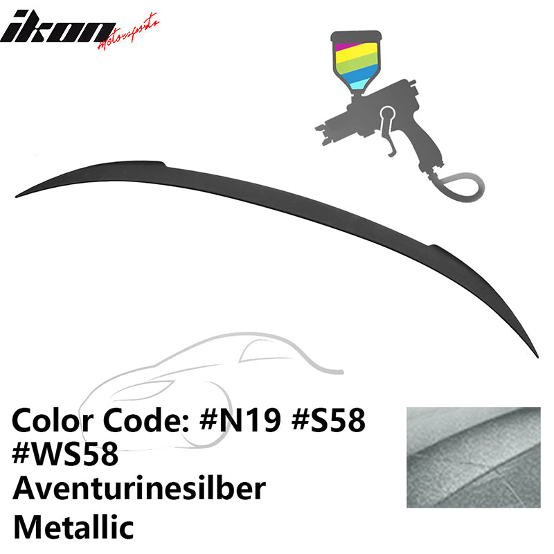 2012-2019 BMW F13 M6 Coupe V Trunk Spoiler #N19 Aventurinesilber ABS