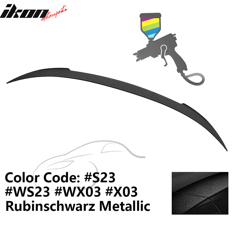 2012-2019 BMW F13 M6 Coupe V Style Trunk Spoiler #S23 Rubinschwarz ABS