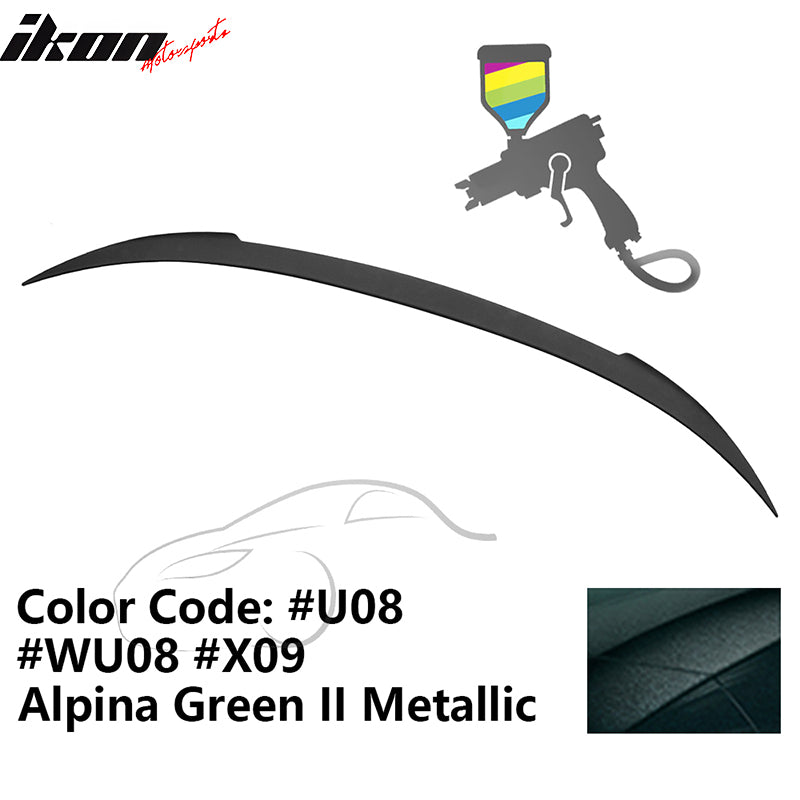 2012-2019 BMW F13 M6 Coupe V Style Trunk Spoiler #U08 Alpina Green ABS