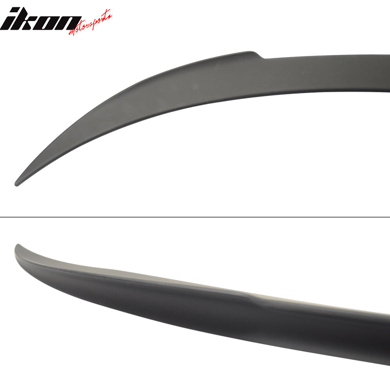 Fits 12-19 BMW F13 6 Series Coupe V Style Matte Black Rear Trunk Spoiler Wing