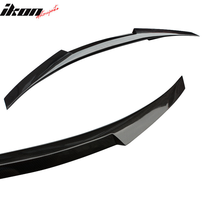 Fits 14-21 BMW 2-Series F22 M4 Style Trunk Spoiler Lip Wing - Matte Carbon Fiber