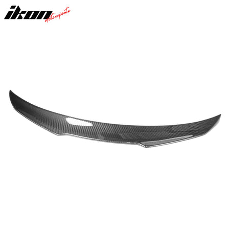 Fits 15-20 BMW F82 M4 Coupe V Style Rear Trunk Spoiler Carbon Fiber Wing Trim