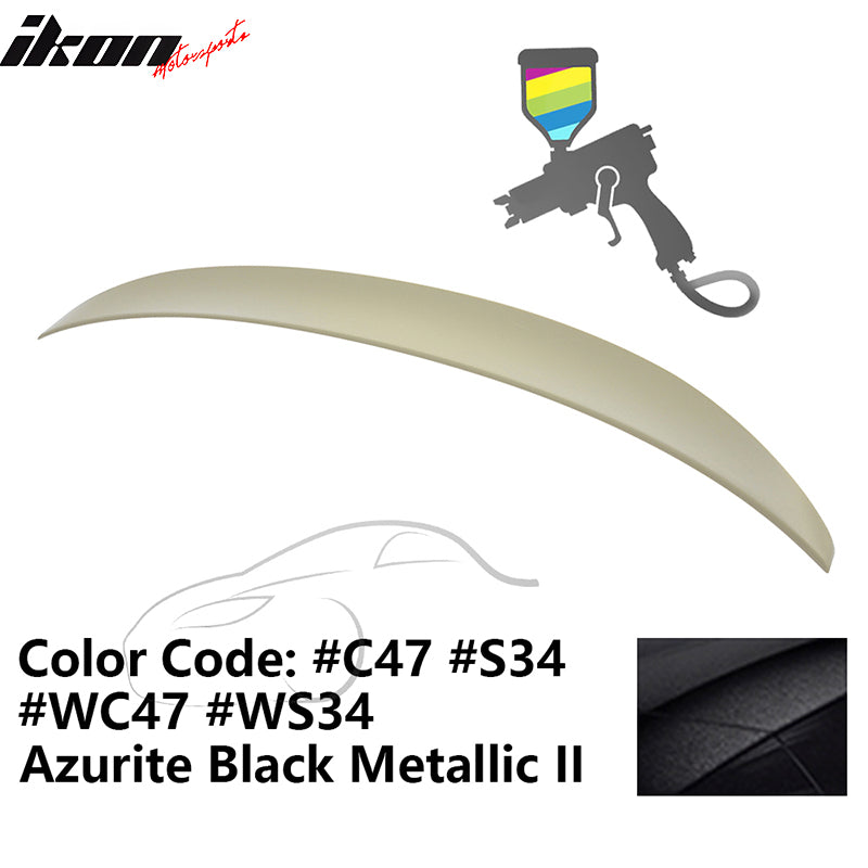 2014-2020 BMW F32 4 Series P Style Spoiler Wing ABS Painted #C47 Black