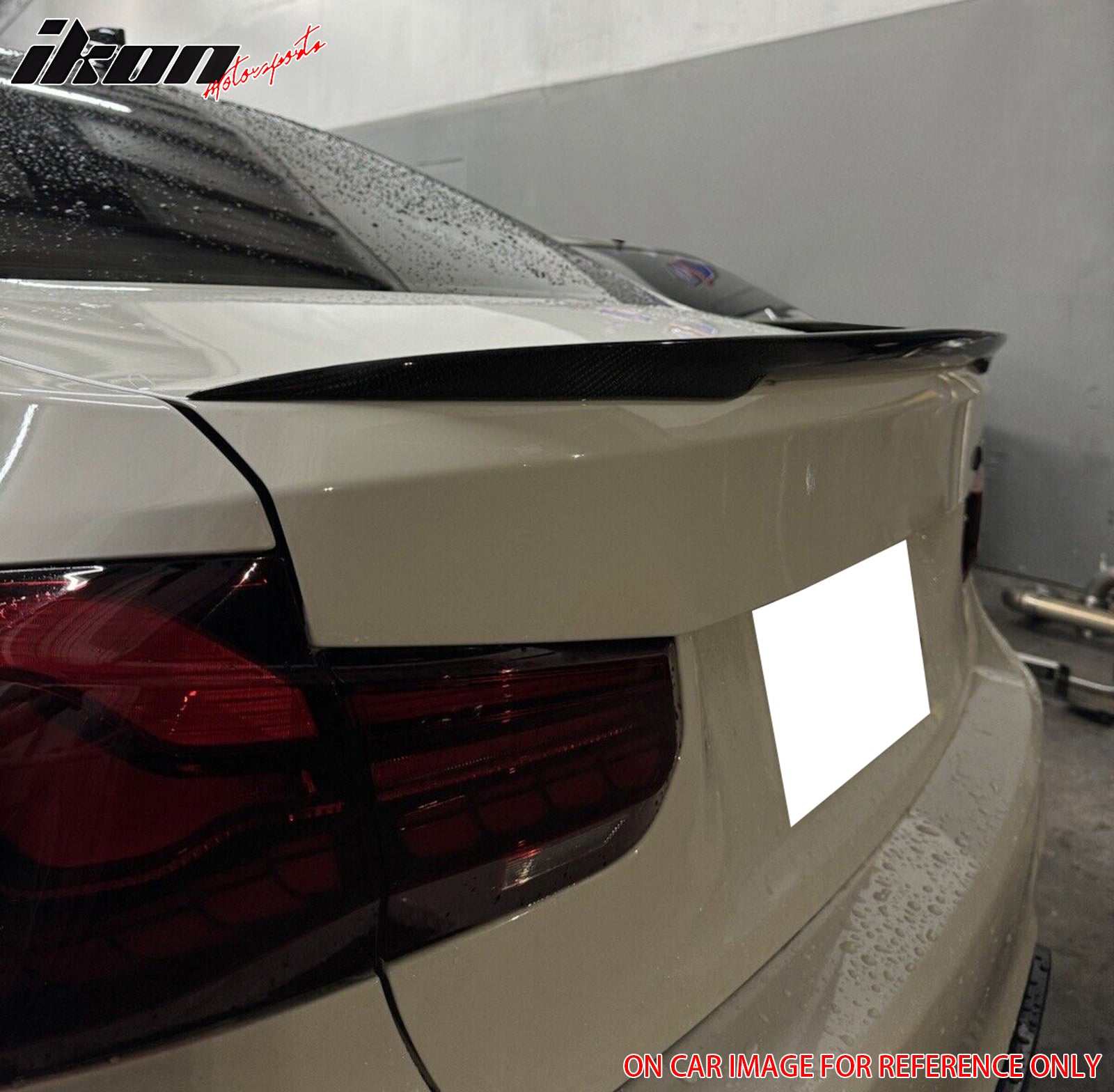 Fits 12-19 BMW F30 Sedan F80 M3 P Style Trunk Spoiler Carbon Fiber Print