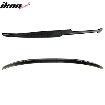 Fits 15-20 BMW F82 M4 Coupe Trunk Spoiler Carbon Fiber Print Rear Tail ABS Wing