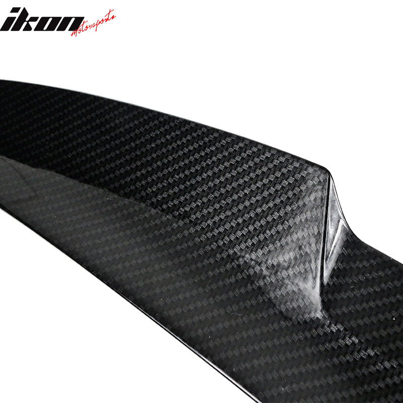 Fits 15-20 BMW F82 M4 Coupe Trunk Spoiler Carbon Fiber Print Rear Tail ABS Wing