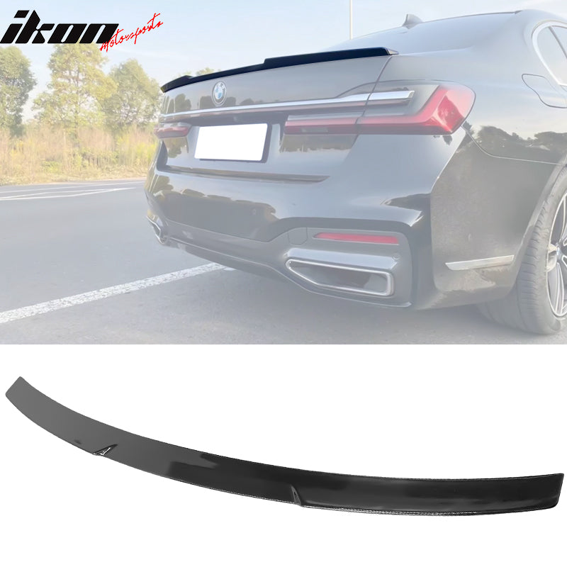 2020-2022 BMW G12 7-Series IK Style Gloss Black Rear Spoiler Wing ABS