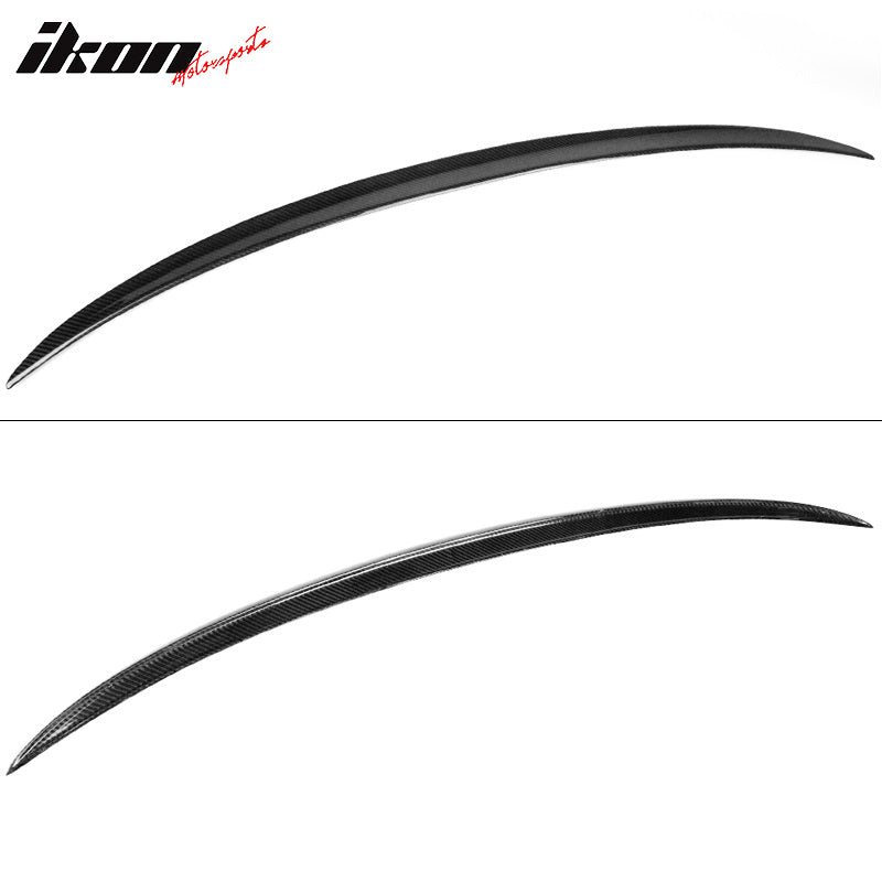 Fits 21-25 BMW G80 M3 M Style Carbon Fiber Rear Trunk Spoiler Wing Decklid CF