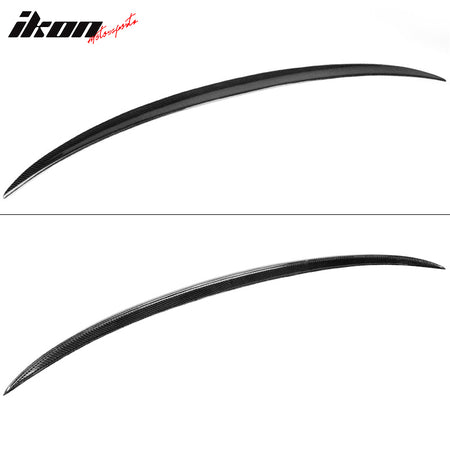 Fits 21-25 BMW G80 M3 M Style Carbon Fiber Rear Trunk Spoiler Wing Decklid CF