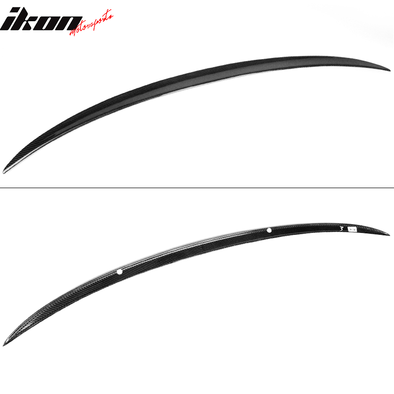 Fits 19-25 BMW 3-Series G20 G80 M3 M Style Rear Trunk Spoiler Wing Carbon Fiber