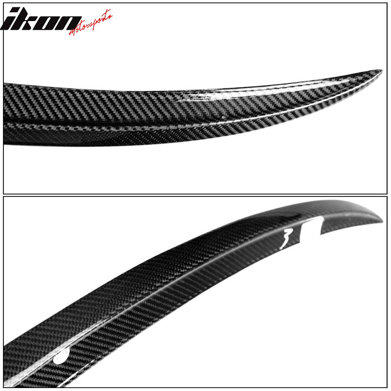 Fits 19-25 BMW 3-Series G20 G80 M3 M Style Rear Trunk Spoiler Wing Carbon Fiber