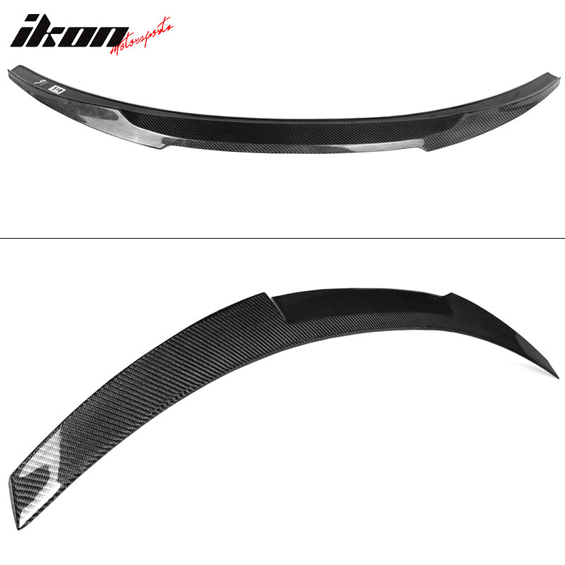 Fits 21-25 BMW M3 G80 M4 Style Rear Trunk Spoiler Wing Lid Carbon Fiber CF