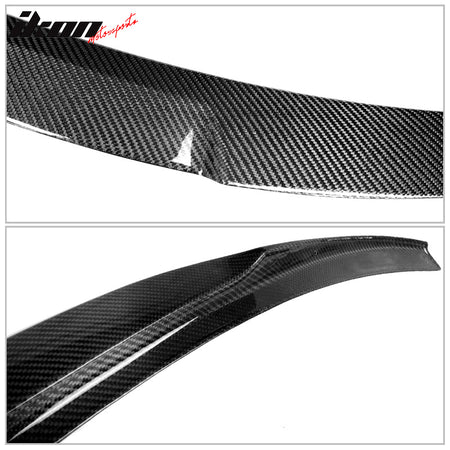 Fits 21-25 BMW M3 G80 M4 Style Rear Trunk Spoiler Wing Lid Carbon Fiber CF