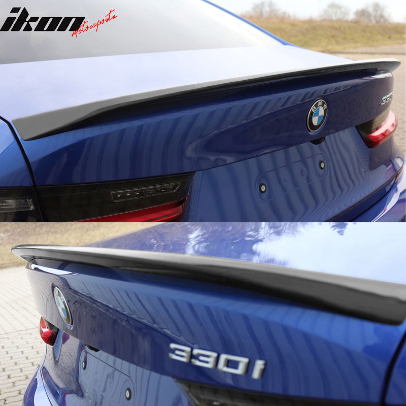 Fits 19-25 BMW G20 3 Series G80 M3 M Performance Matte Black Rear Trunk Spoiler