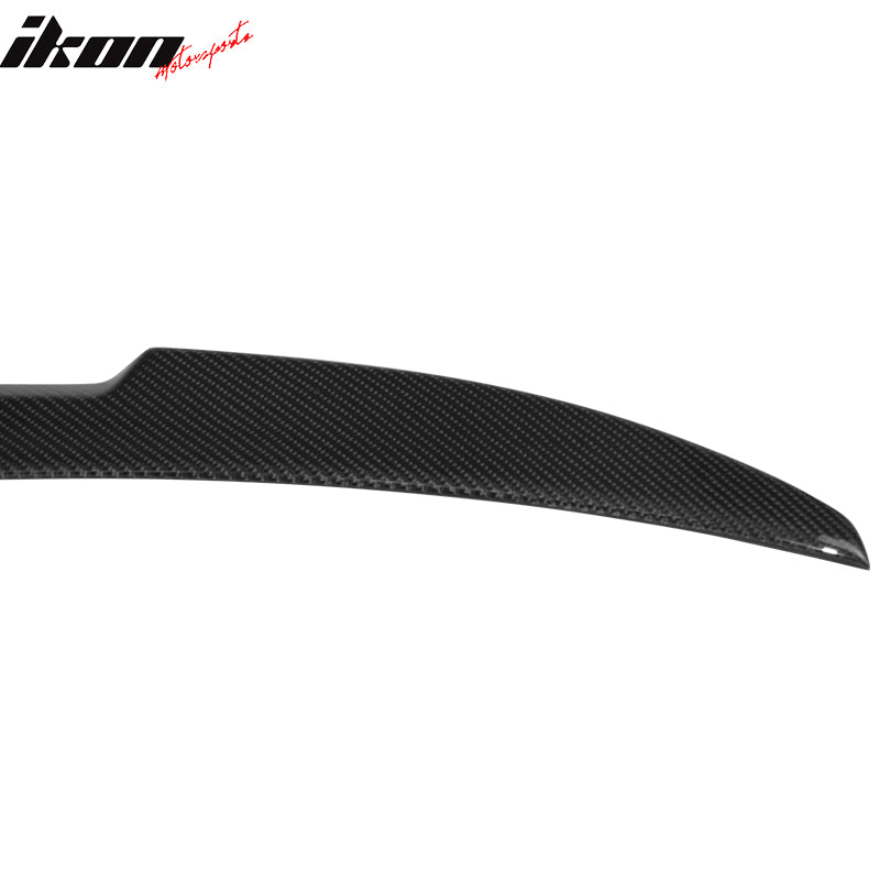 Fits 17-23 BMW G30 5-Series 4DR M4 Style Trunk Spoiler Carbon Fiber Rear Wing