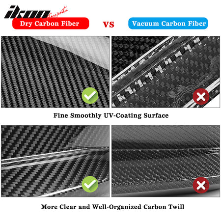 Dry Carbon Fiber Fits 22-23 Benz W206 C-Class Sedan X Style Rear Trunk Spoiler