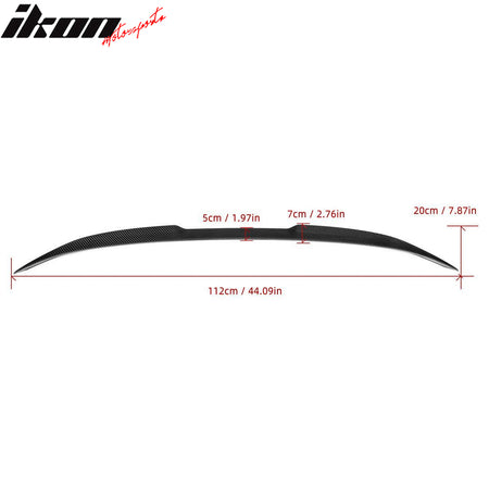 For 22-25 BMW G42 G87 2 Series 2DR VS Style Rear Trunk Spoiler Dry Carbon Fiber