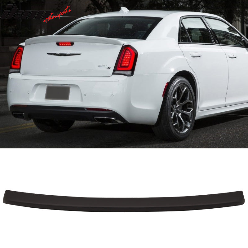 2011-2023 Chrysler 300 Matte Black Rear Spoiler Wing ABS