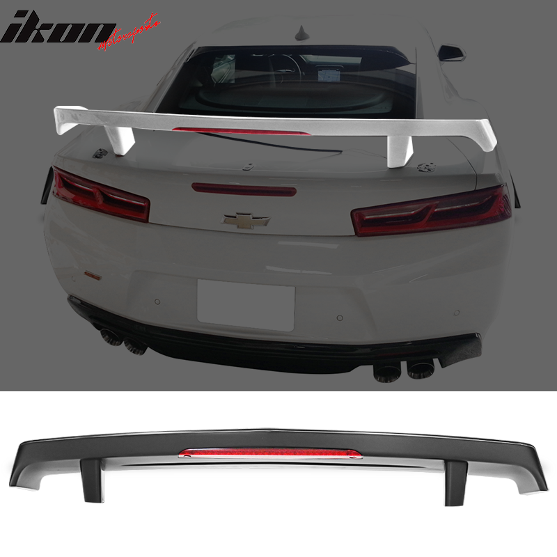 2016-2023 Chevy Camaro GM High Rear Spoiler Wing & LED 3rd Brake Light