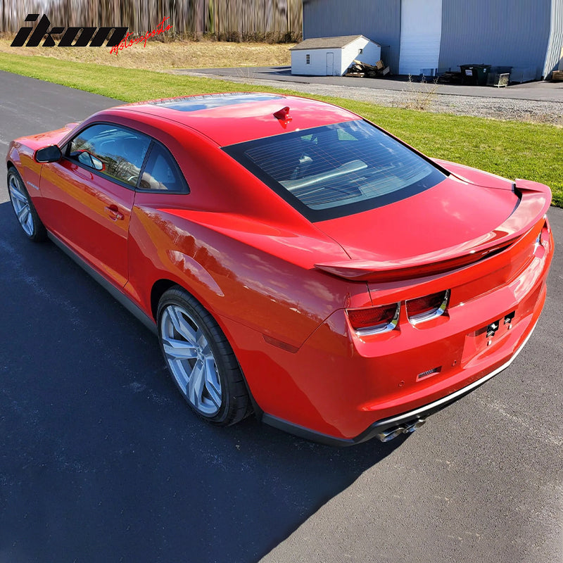 Fits Camaro ZL1 Style Trunk Spoiler Unpainted LED 3Rd Brake Light Lamp