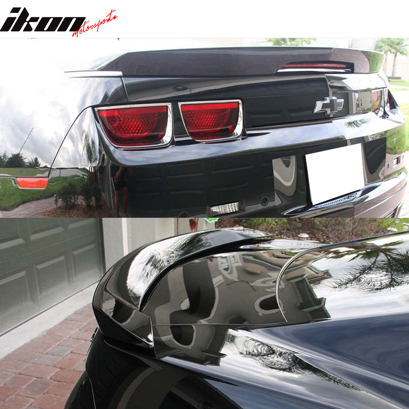 Fits Camaro ZL1 Style Trunk Spoiler Unpainted LED 3Rd Brake Light Lamp